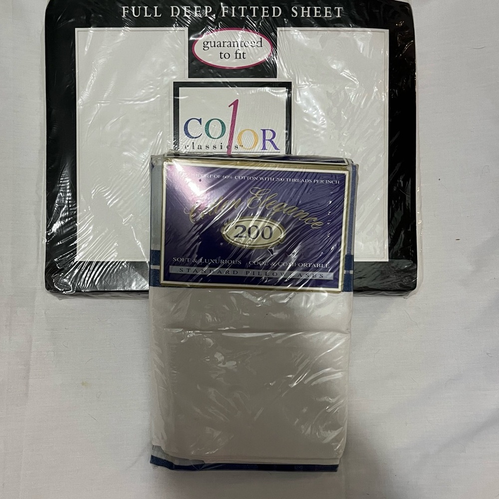 White and blue FULL sheet set